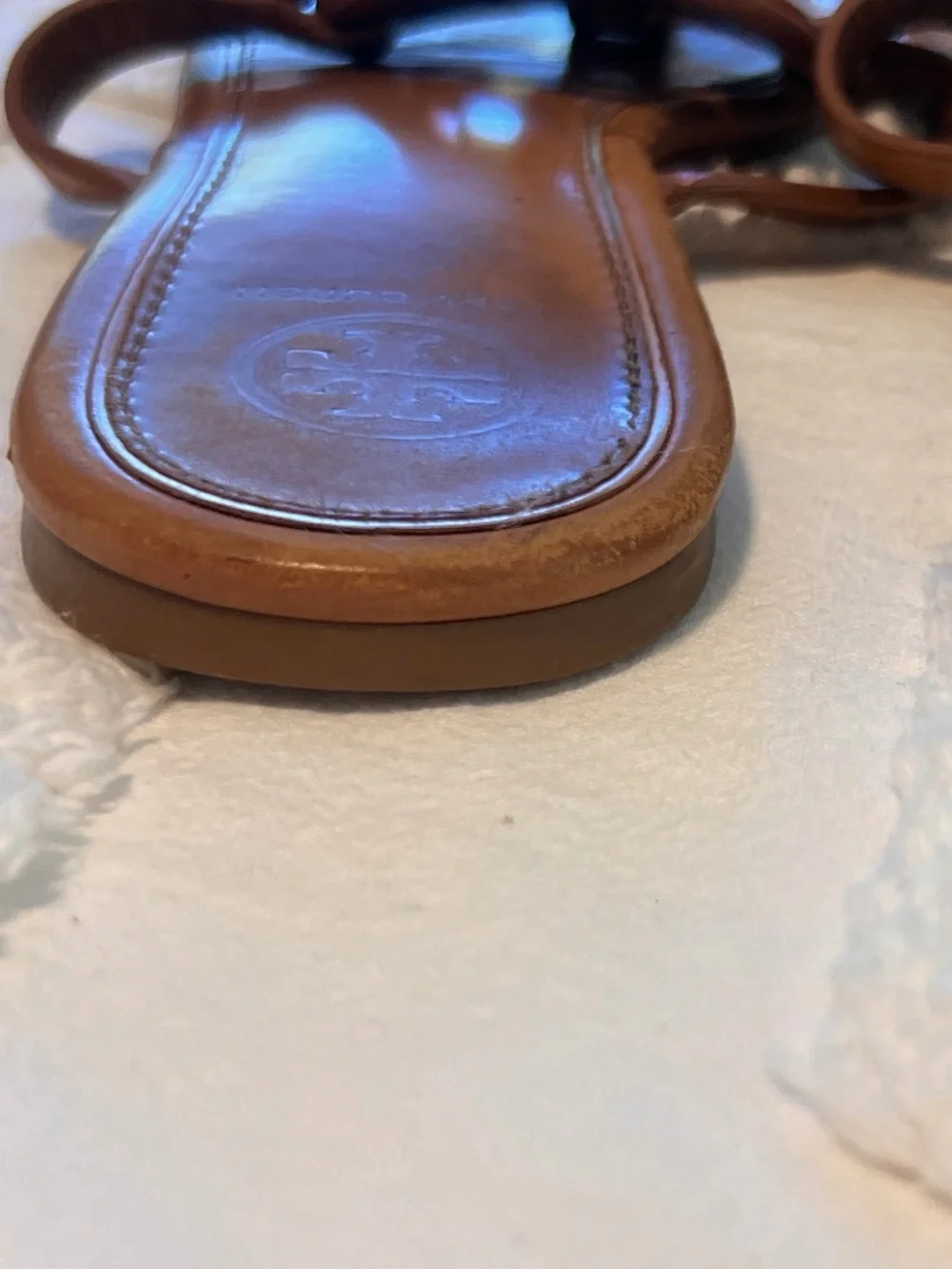 TORY BURCH METAL MILLER SANDAL TAN CALF LEATHER  and ROSE GOLD